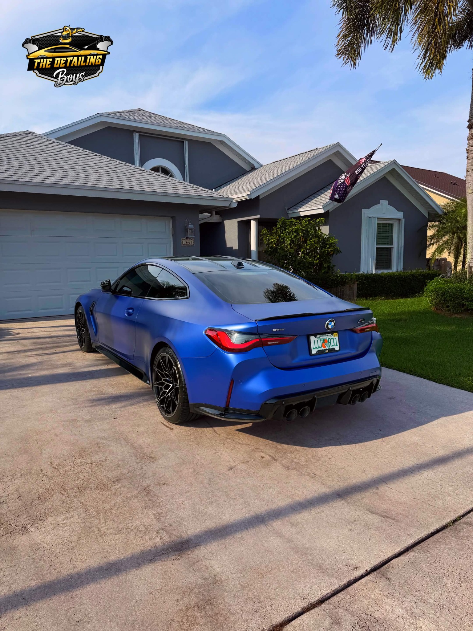 Blue BMW coupe detailed by The Detailing Boys
